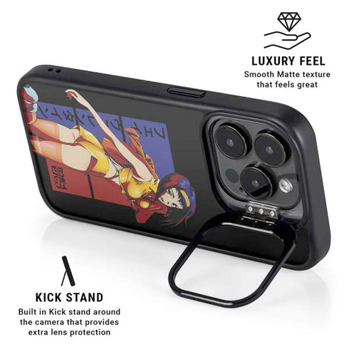 Cowboy Bebop Faye Valentine iPhone 15 Pro Kickstand Case